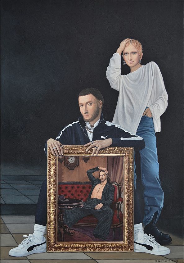 Contemporary portrait "Oh my God, or a Custom Portrait"-Nataliya Bagatskaya